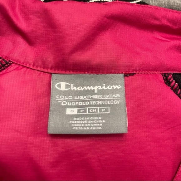 Champion Cold Weather Gear Pink Black Long Sleeved Activewear Full Zip J… - Picture 12 of 16